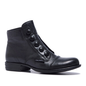 Carl Scarpa Ester Black Leather Ankle Boots